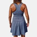 Shedid Grey Denim Sports Bra