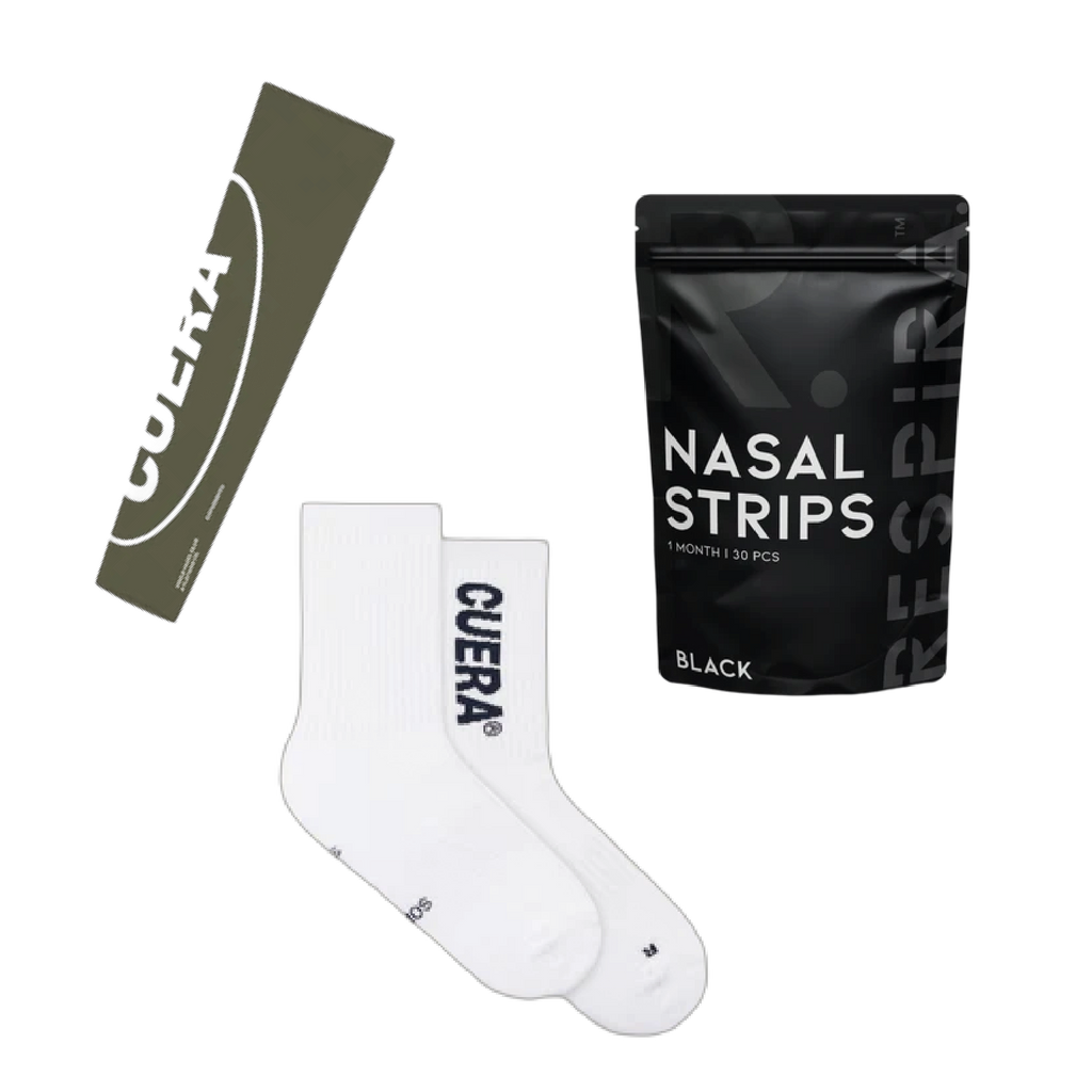 Näsremsor, 2-pack padelstrumpor och armskyddspaket