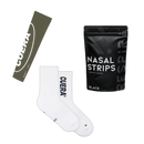 Nasal Strips, 2-Pack Padel Socks & Arm Sleeve Bundle
