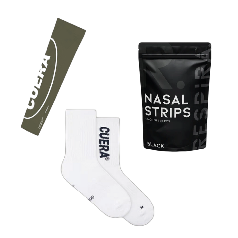 Nasal Strips, 2-Pack Padel Socks & Arm Sleeve Bundle