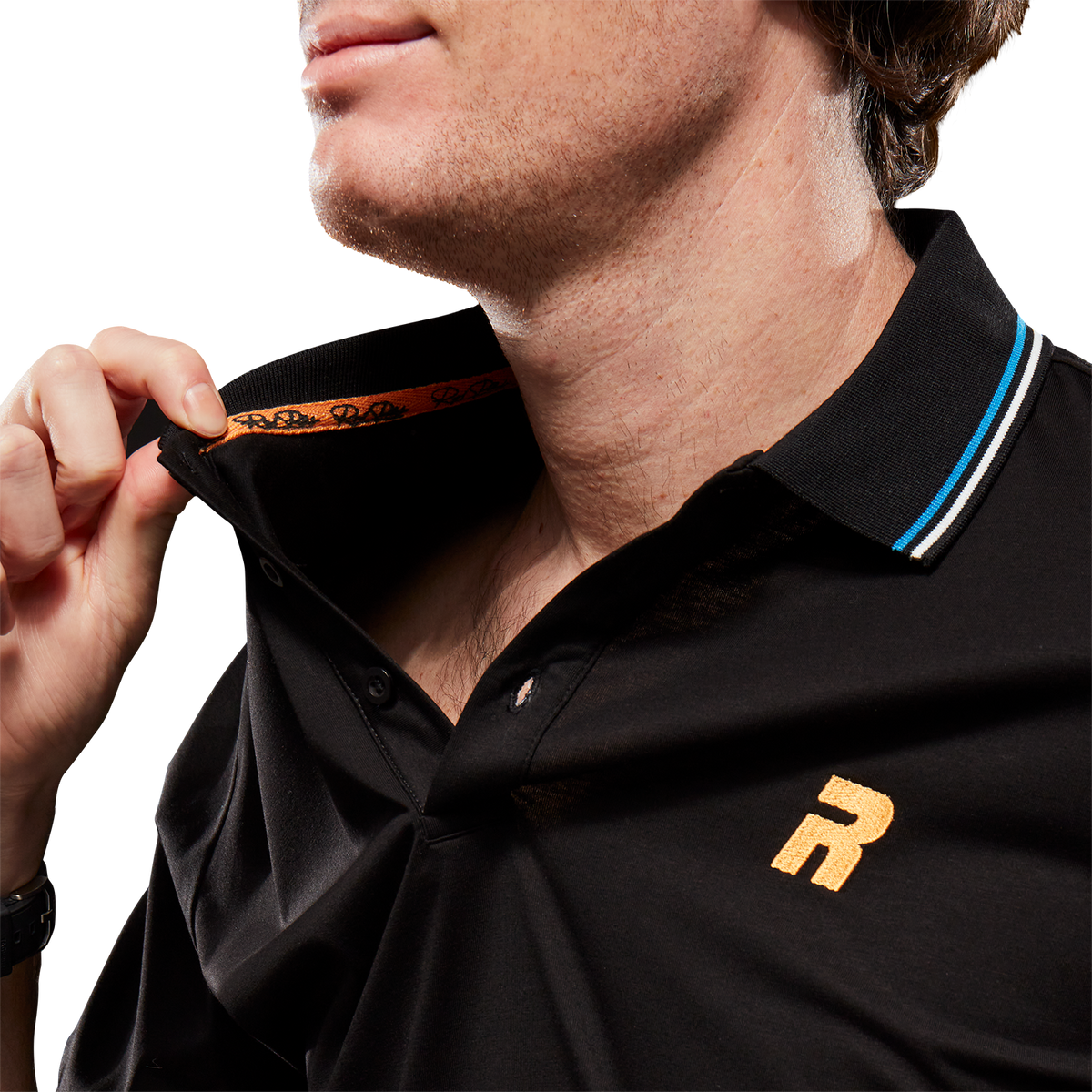 Royal Padel Piké Svart/Gull