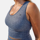 Shedid Grå Denim Sport-BH