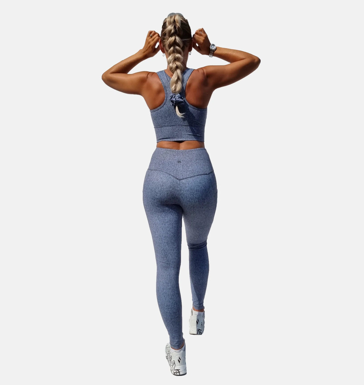 Shedid grå denimtights