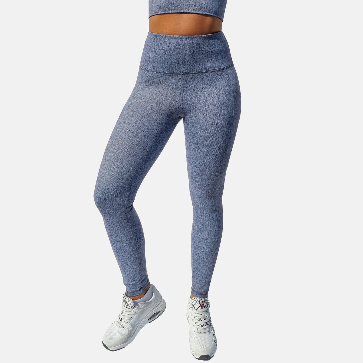 Shedid grå denimtights