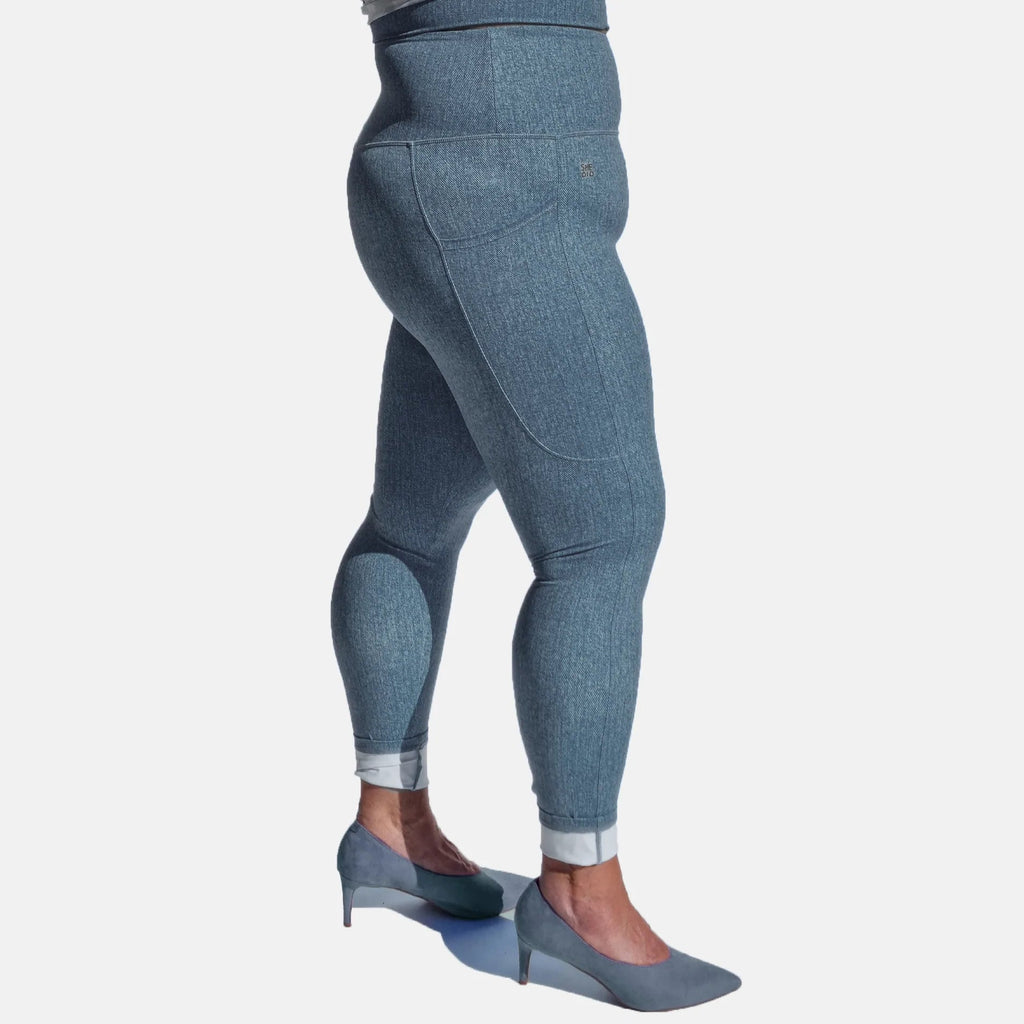 Shedid grå denimtights