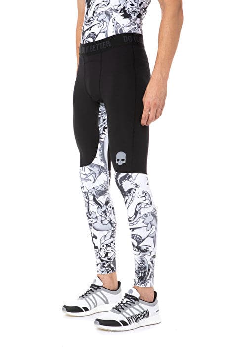 Leggings med hydrogentrykk